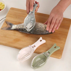 Roomert Mess-Free Fish Scaler with Built-In Scale Collector