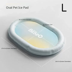 Glacier Lemon Waterproof Self-Cooling Pet Mat – Breathable Summer Sleep Lounge