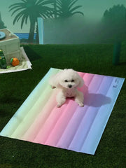 Rainbow Self-Cooling Pet Gel Mat – Scratch-Resistant Summer Cooling Pad for Dogs & Cats
