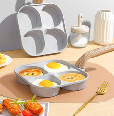 Roomert 4-Cup Non-Stick Brunch Pan for Eggs, Pancakes & Sliders