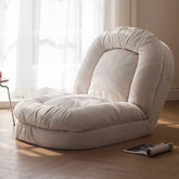 Beige Corduroy Sofa with Black Polyester Down Cushions - Stylish & Comfortable Living Room Essential fbby-1397