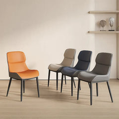 Chair Gray Beige Blue Orange White Black Synthetic leather Solid wood fby-6515