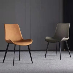 Chair Gray Beige Blue Orange White Black Synthetic leather Solid wood fby-6515