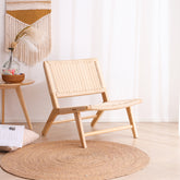 Elegant Ash Wood Chair for Modern Decor | Natural Wood Finish fcf-1480