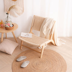 Elegant Ash Wood Chair for Modern Decor | Natural Wood Finish fcf-1480