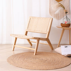 Elegant Ash Wood Chair for Modern Decor | Natural Wood Finish fcf-1480