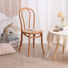Stunning Beech & Rattan Natural Wood Chair for Elegant Interiors fcf-1481