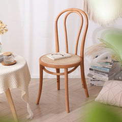 Stunning Beech & Rattan Natural Wood Chair for Elegant Interiors fcf-1481