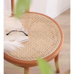 Stunning Beech & Rattan Natural Wood Chair for Elegant Interiors fcf-1481