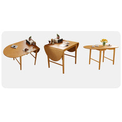 Premium Natural Wood Table - Stylish Brown with Light Black Accents fcf-1495