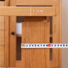 Stunning Natural Cherry Wood Dining Table - Elegant & Durable Furniture Piece fcp-1303