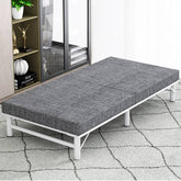 Luxurious Multi-Material Bed - Steel Frame with Laminated Wood & Bamboo Charcoal Foam fcsnm-903