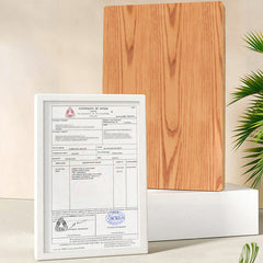 Elegant Ash Wood Bed Frame | Natural Brown & White Finish for Modern Bedrooms fjjj-1657