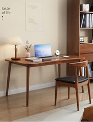 Solid Brown Natural Wood Table with White Rubber Wood Accents fl-246