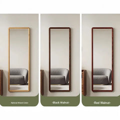 Mirror Brown Natural Brown red Pine Glass flld-6565