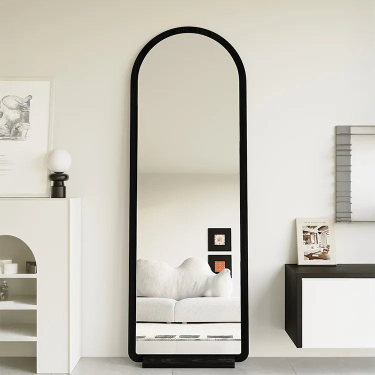 Mirror Black Brown Solid wood Glass Eco-friendly Board flld-6566