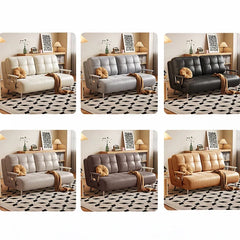 Sofa Gray Black Beige Synthetic leather fmm-6359