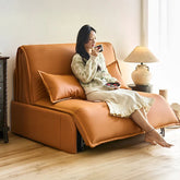 Sofa Orange Khaki Beige Black Gray Brown Synthetic leather Solid wood fmm-6365