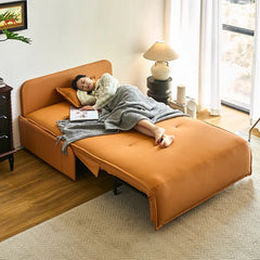 Sofa Orange Khaki Beige Black Gray Brown Synthetic leather Solid wood fmm-6365