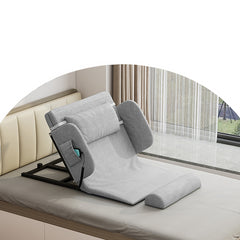 Stylish Grey-Green Bed with Durable Aluminum Alloy Frame and Cozy Cotton-Linen Upholstery foltm-1554