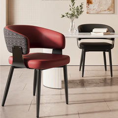 Chair Black Beige COLOR1 COLOR2 Synthetic leather fsd-6371