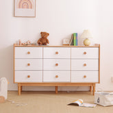 Elegant White Beech Wood Cabinet – Stylish Storage Solution fslmz-1089
