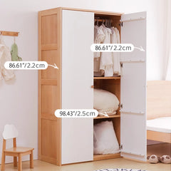 Sleek Modern Cabinet in Natural Beech Wood Finish fslmz-1097