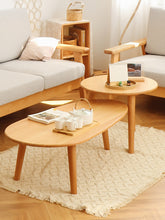 Exquisite Natural Beech Wood Tea Table for Elegant Living Spaces fslmz-1121