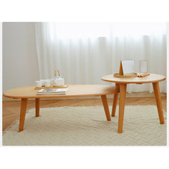 Exquisite Natural Beech Wood Tea Table for Elegant Living Spaces fslmz-1121