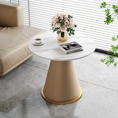 Coffee table Orange Gray Black Dark brown White Sintered Stone Synthetic leather fsmk-6346
