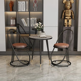 Chair Black Golden Synthetic leather ftzh-6352-ch