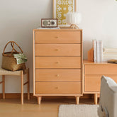 Stylish Beech Wood Multi-Layer Board Cabinet - Natural Wood Finish fxgmz-610