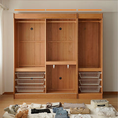 Elegant Natural Cherry and Beech Wood Cabinet – Exquisite Wooden Home Furniture fxgmz-621