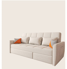 Stylish Wood Techno Fabric Sofa Bed in Blue Gray White - Multi-functional and Modern fxgz-293