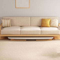 Natural White Solid Wood Tea Table - Elegant and Durable Design fxjc-914