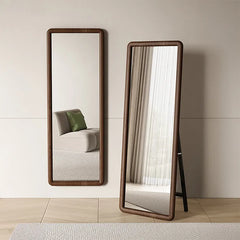 Mirror Brown Natural Brown red Solid wood Glass fydzj-6527