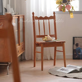 Elegant Natural Wood Chair in Rich Cherry Finish fyx-895