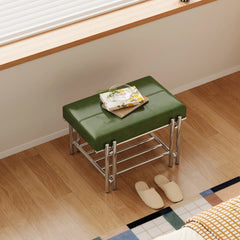 Stool Black Brown Green Dark green Cowhide Leather fyzn-6548