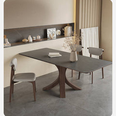 Scratch-Resistant Light Gray Rabric Chair with Oak Frame hagst-330