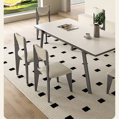 White Oak Chair with Faux Lambswool Upholstery - Cozy and Stylish Seating hagst-334