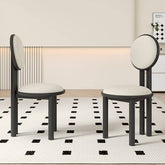 White Oak Chair with Luxurious Faux Lambswool Upholstery hagst-336