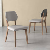 Stylish Light Gray Oak Chair with Scratch-Resistant Upholstery hagst-337