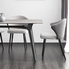 Stylish Light Gray Chair with Durable Cotton-Ramie Scratch-Resistant Fabric hagst-341