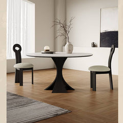 Elegant Multi-Layer Wood Board Table with Durable White Sintered Stone Top hagst-571