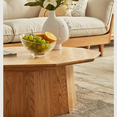 Elegant Oak Wood Tea Table - Natural Finish for Timeless Charm hbzwg-643