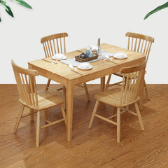 Stylish Natural Brown Rubber Wood Table - Perfect for Modern Interiors hglna-1464