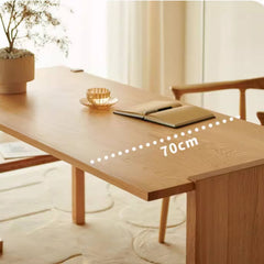 Elegant Natural Ash Wood Table - Perfect for Modern Interiors hjhms-1051