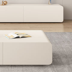 Chic Beige Pine Wood Tea Table - Modern Elegance for Your Home hjl-1207