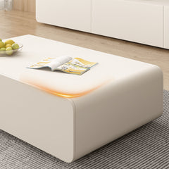 Chic Beige Pine Wood Tea Table - Modern Elegance for Your Home hjl-1207