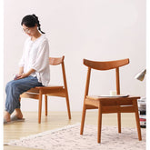 Natural Cherry Wood Chair - Elegant and Durable Seating for Your Home hldmz-714